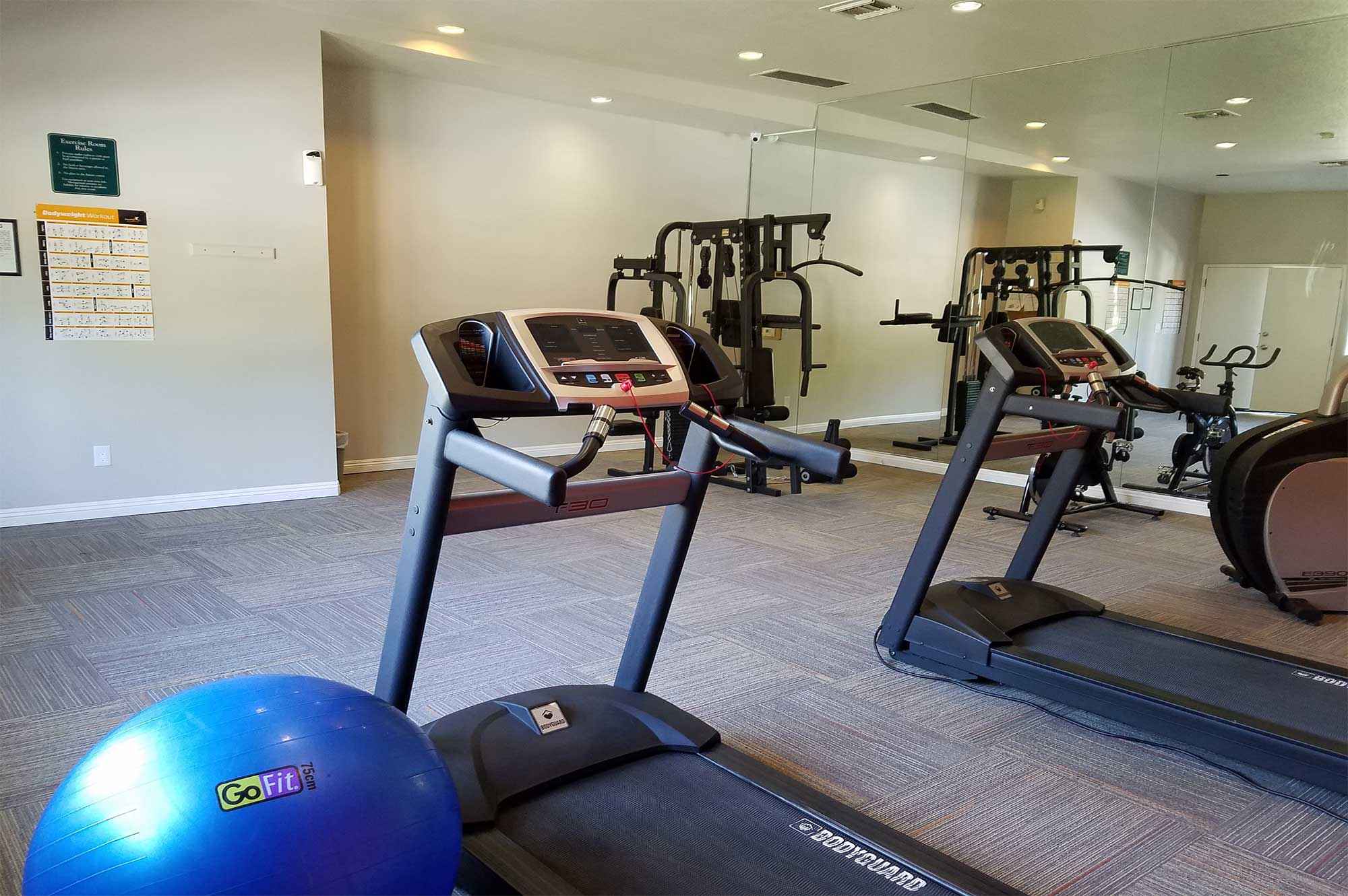 gym cardio equipment at Shadow Mountain