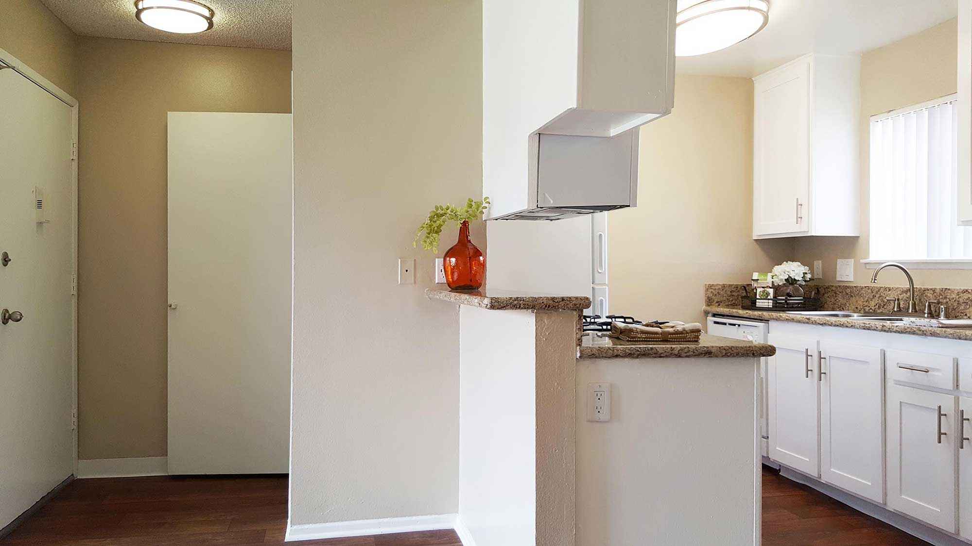 front door entrance way and kitchen at Shadow Mountain